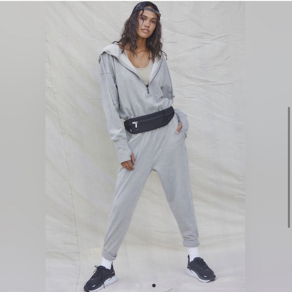 FREE PEOPLE FREE MOVEMENT Training Day Women's Gray Jumpsuit Romper Size S/P